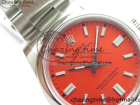 0510 Seasonal Oyster Perpetual 36mm 126000 BP Best Edition Red Dial on SS Bracelet 2652